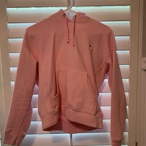 champion hoodies, size smal, pink and white